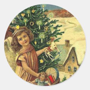 STICKER ROND INTERNATIONS ÉVALUÉES NOËL SALUT