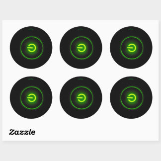 Sticker Rond interrupteur rond label bouton marche/arrêt