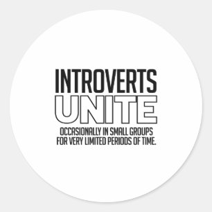Sticker Rond Introduction Unite : Occasionnellement