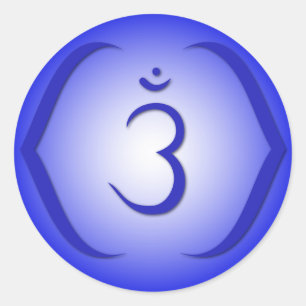 Sticker Rond Intuition Chakra - Ajna