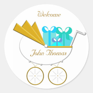 Sticker Rond Invitation au transport, Bienvenue