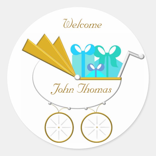 Sticker Rond Invitation au transport, Bienvenue (Devant)