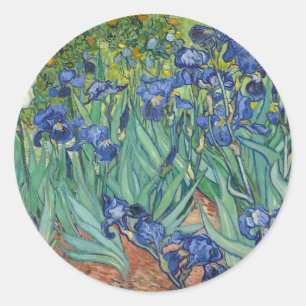 Sticker Rond Irises par Van Gogh