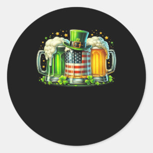 Sticker Rond Irish Beer Irlande Jour de la Saint Patrick Boisso