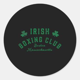 Sticker Rond Irish Boxing Club - Boston Machusetts 2