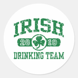 Sticker Rond Irish Drinking Team 2010