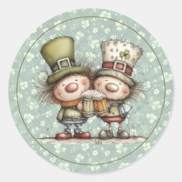 Sticker Rond Irish‑Inspired St. Patrick’s Day Envelope Seal