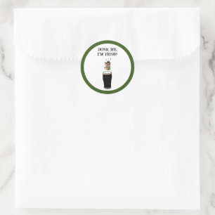 Sticker Rond Irish Leprechaun Bier Dive - Drôle Drôle Stout Car
