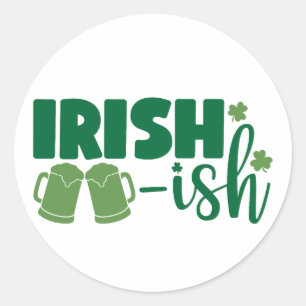 Sticker Rond Irlandais & Fiers ☘️