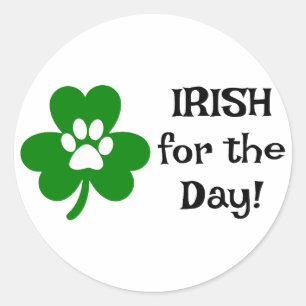 Sticker Rond Irlandais pour le jour ☘️ 🍻
