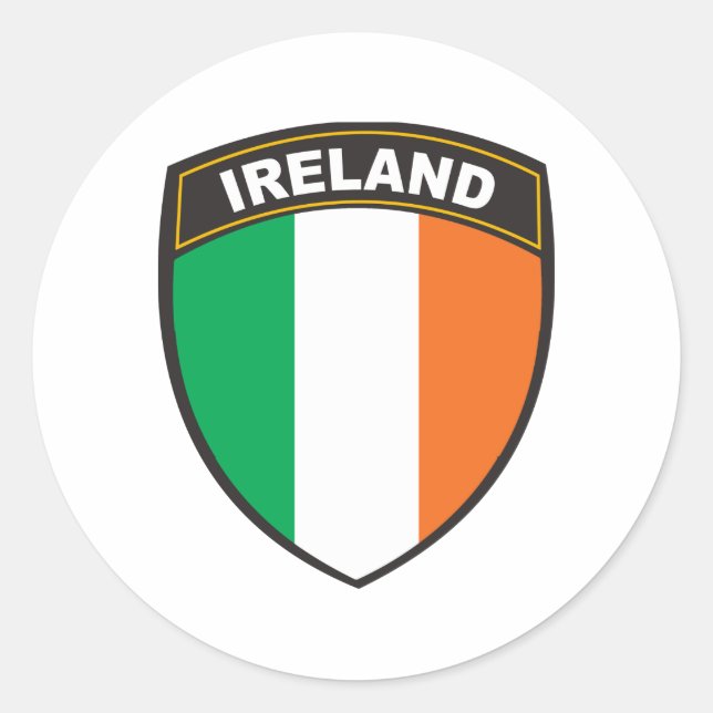 Sticker Rond Irlande (Devant)