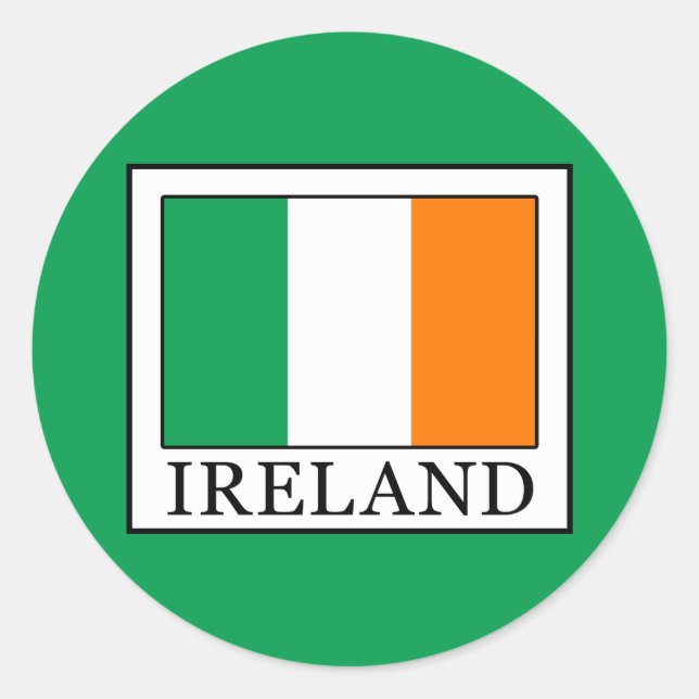 Sticker Rond Irlande (Devant)