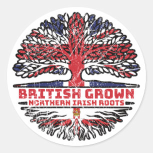 Sticker Rond Irlande du Nord Irlandais Ulster Royaume-Uni