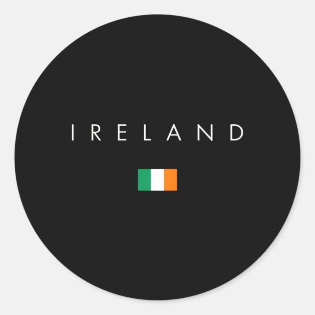 Sticker Rond Irlande Fashion International Xo4U Original (Devant)