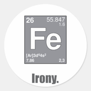 Sticker Rond Ironie