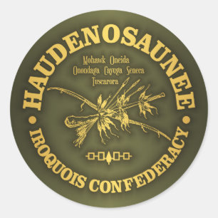 Sticker Rond Iroquois Confederacy (Haudenosaunee)