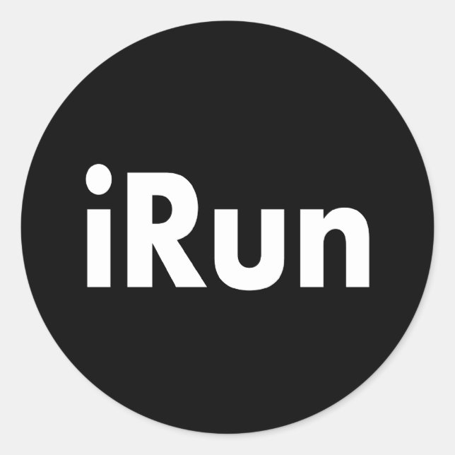 Sticker Rond iRun (Devant)