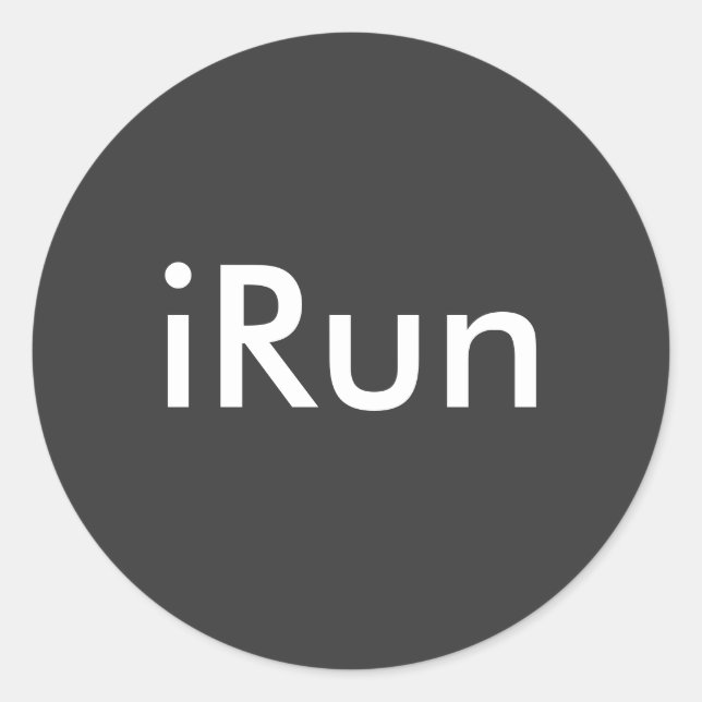 Sticker Rond iRun (Devant)