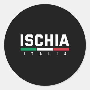 Sticker Rond Ischia Italie Italia Italia