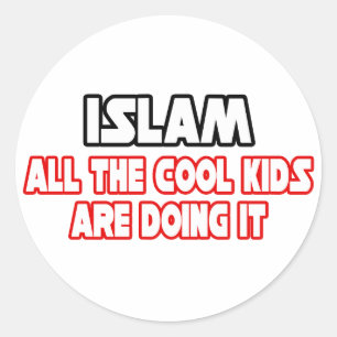Sticker Rond Islam...Enfants Cool