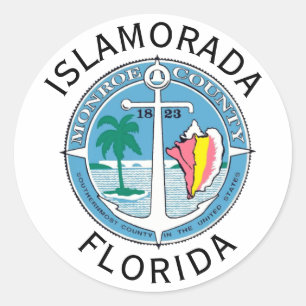 Sticker Rond Islamorada - Florida Keys