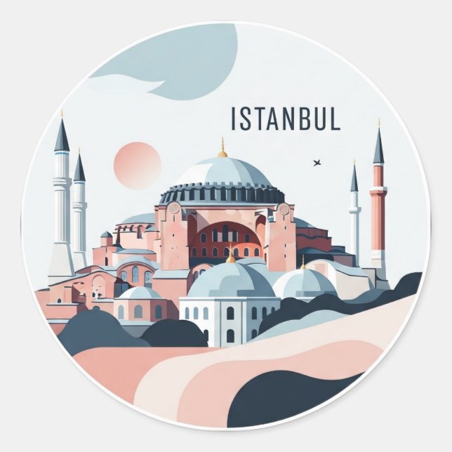 Sticker Rond Istanbul Sainte-Sophie (Devant)