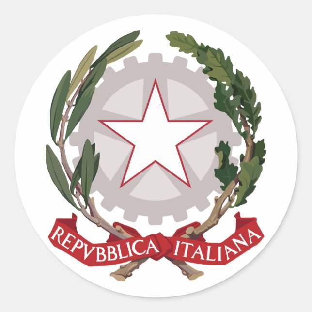 Sticker Rond Italie (Devant)