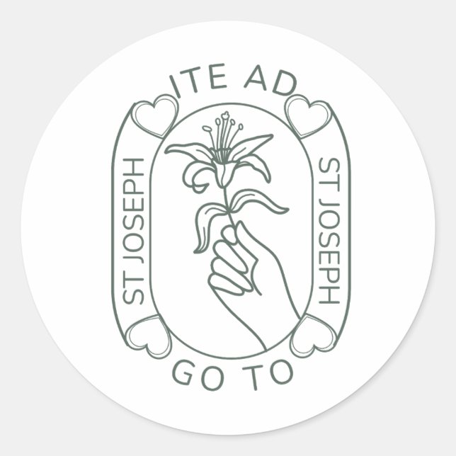 Sticker Rond Ite Ad Joseph (Devant)