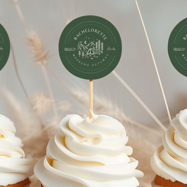 Sticker Rond Itinéraire du week-end du Camp Bachelorette (Créateur téléchargé)