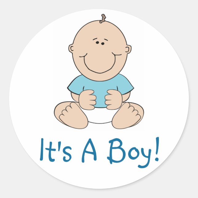 Sticker Rond It's A Boy (Devant)
