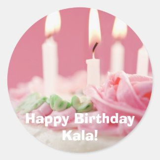 Sticker Rond j0422320, Joyeux Kala d'Anniversaire !