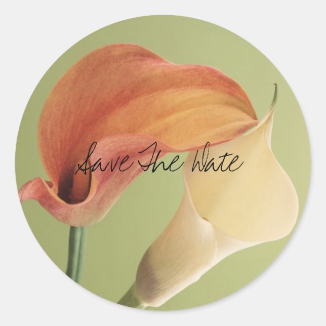 Sticker Rond j0427843, Enregistrer La Date (Devant)