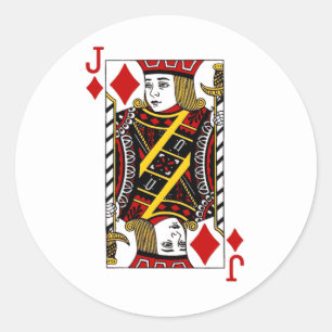 Sticker Rond Jack of Diamonds
