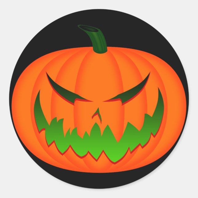 Sticker Rond Jack-O'Lantern II (Devant)