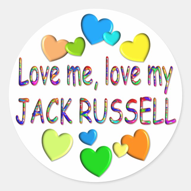 STICKER ROND JACK RUSSELL (Devant)