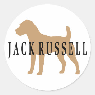 Sticker Rond Jack Russell Terrier