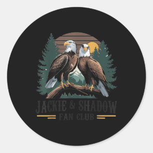 Sticker Rond Jackie Et Ombre Bald Eagle Nature Lover