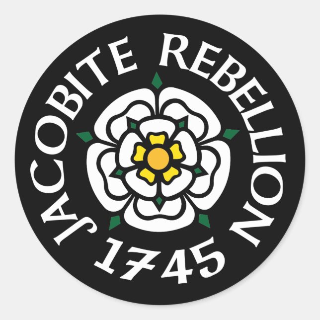 Sticker Rond Jacobite 1745 (Devant)