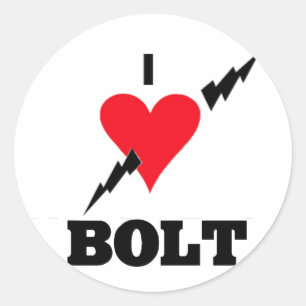 Sticker Rond j'adore boulon