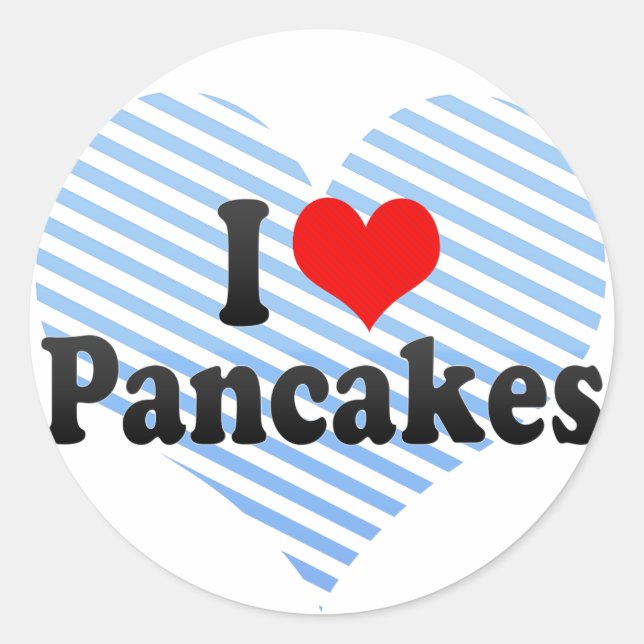 Sticker Rond J'adore les crêpes (Devant)