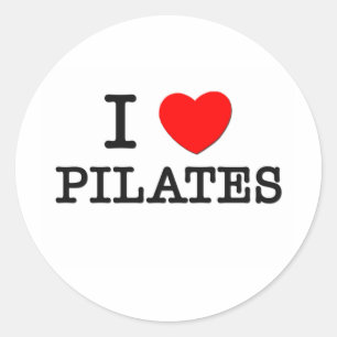 Sticker Rond J'adore les Pilates