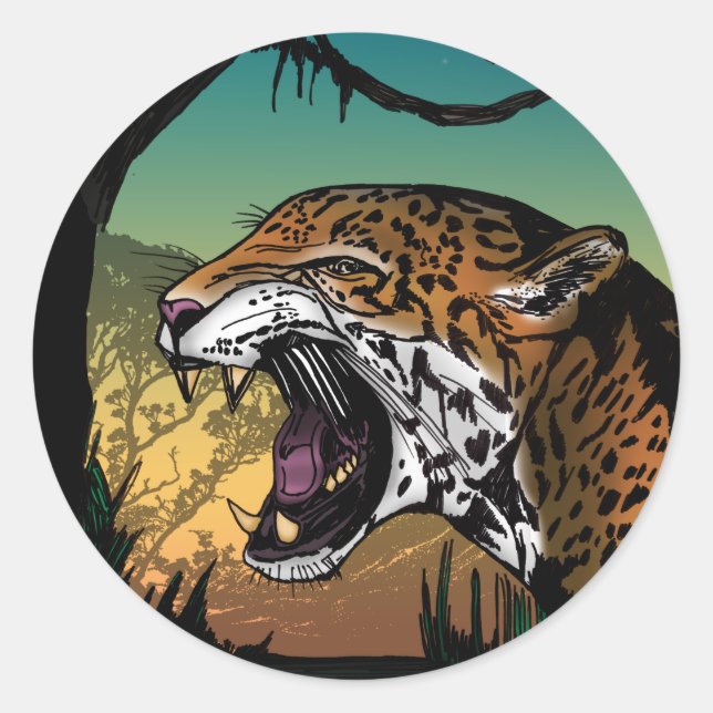 Sticker Rond Jaguar (Devant)