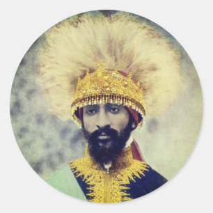 Sticker Rond Jah Rastafari Rasta Livity INI Roots