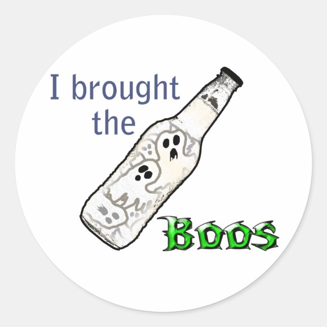 Sticker Rond J'ai amené les Boos (Devant)