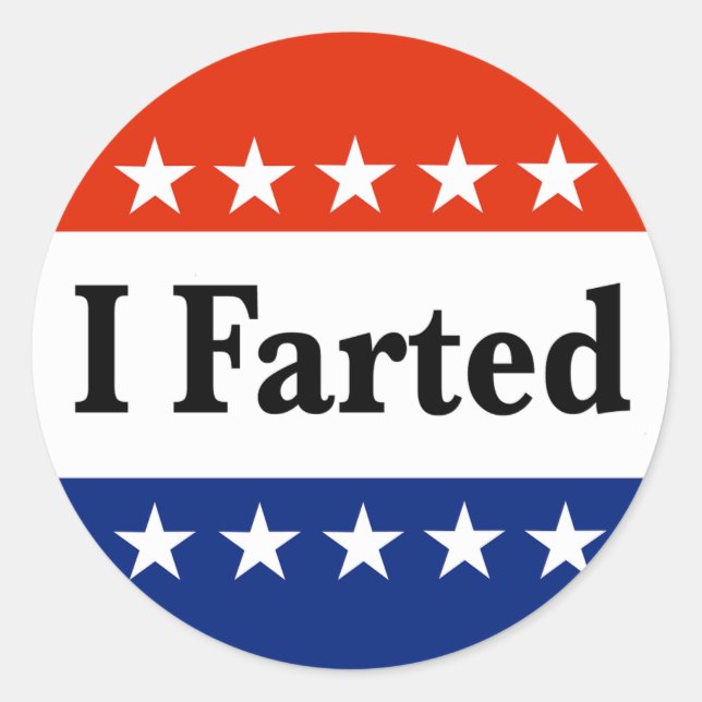 Sticker Rond J'ai battu les élections de 2024 (Devant)