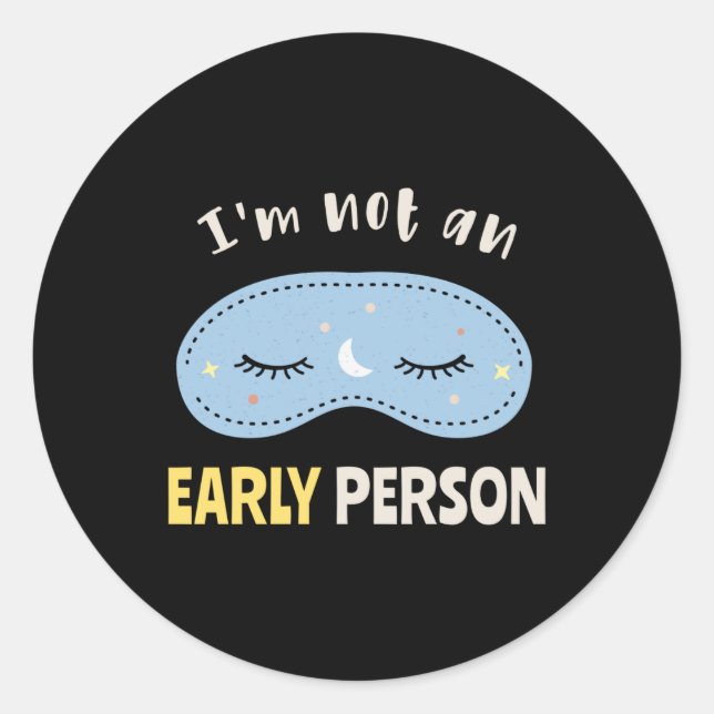 Sticker Rond J'ai besoin d'une personne (Devant)
