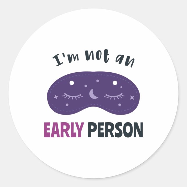 Sticker Rond J'ai besoin d'une personne (Devant)