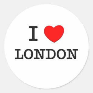 STICKER ROND J'AI COEUR LONDRES