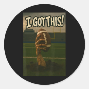 Sticker Rond J'Ai Compris Ça - Football Zombie