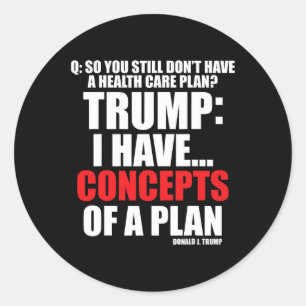 Sticker Rond J'Ai... Concepts D'Un Plan Votant Trump 2024 Ele